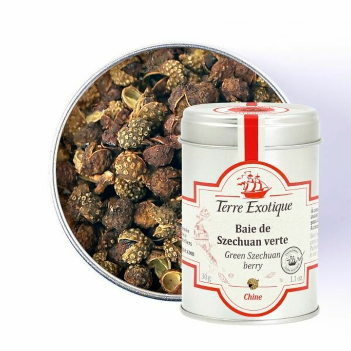 Baie de szechuan verte 30g - Terre Exotique