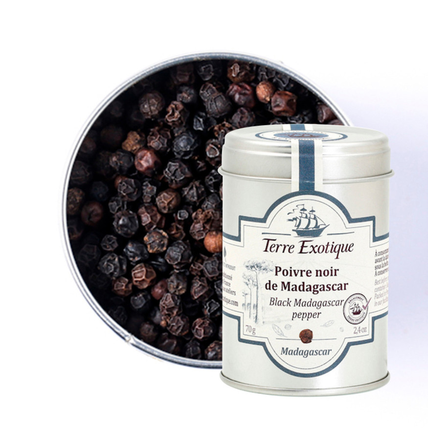 Poivre noir de madagascar 70 gr - Terre Exotique