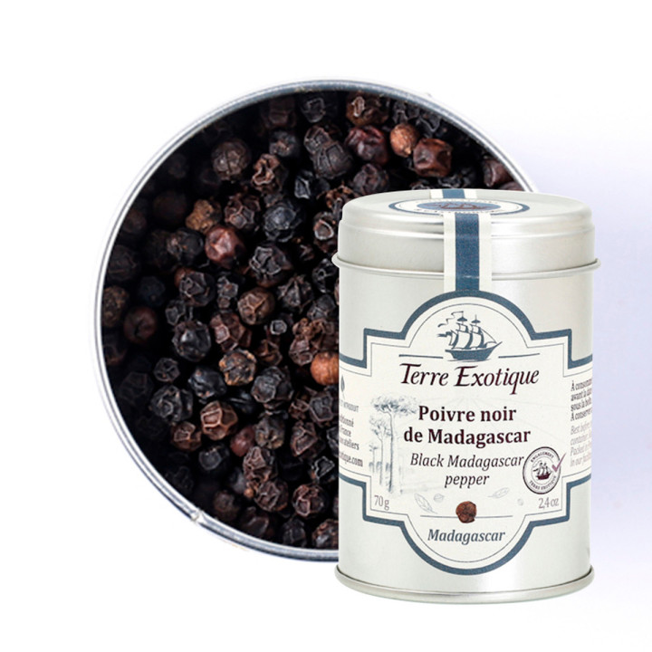 Poivre noir de madagascar 70 gr - Terre Exotique
