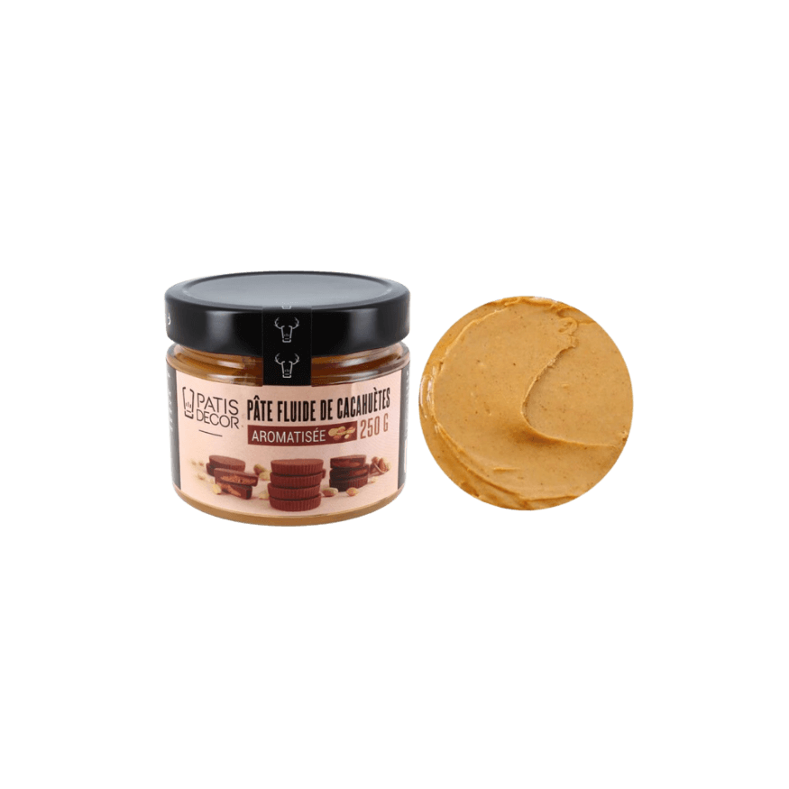 Pâte de cacahuètes aromatisée 250 gr - Patisdecor