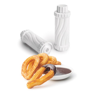 Presse à churros, chichis et biscuits avec 12 disques 650 ml
