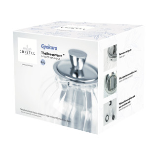 Théière transparente en verre et inox Gyokuro 1.20 l - Crist