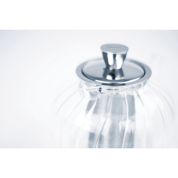 Théière transparente en verre et inox Gyokuro 1.20 l - Crist