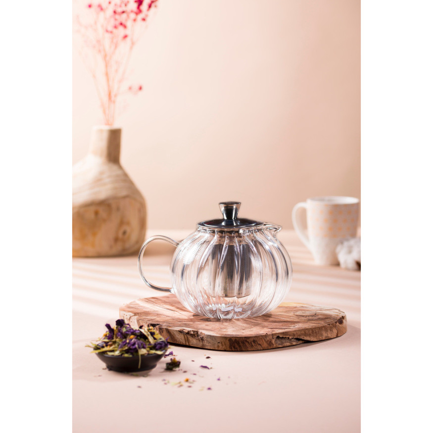 Théière transparente en verre et inox Gyokuro 1.20 l - Crist