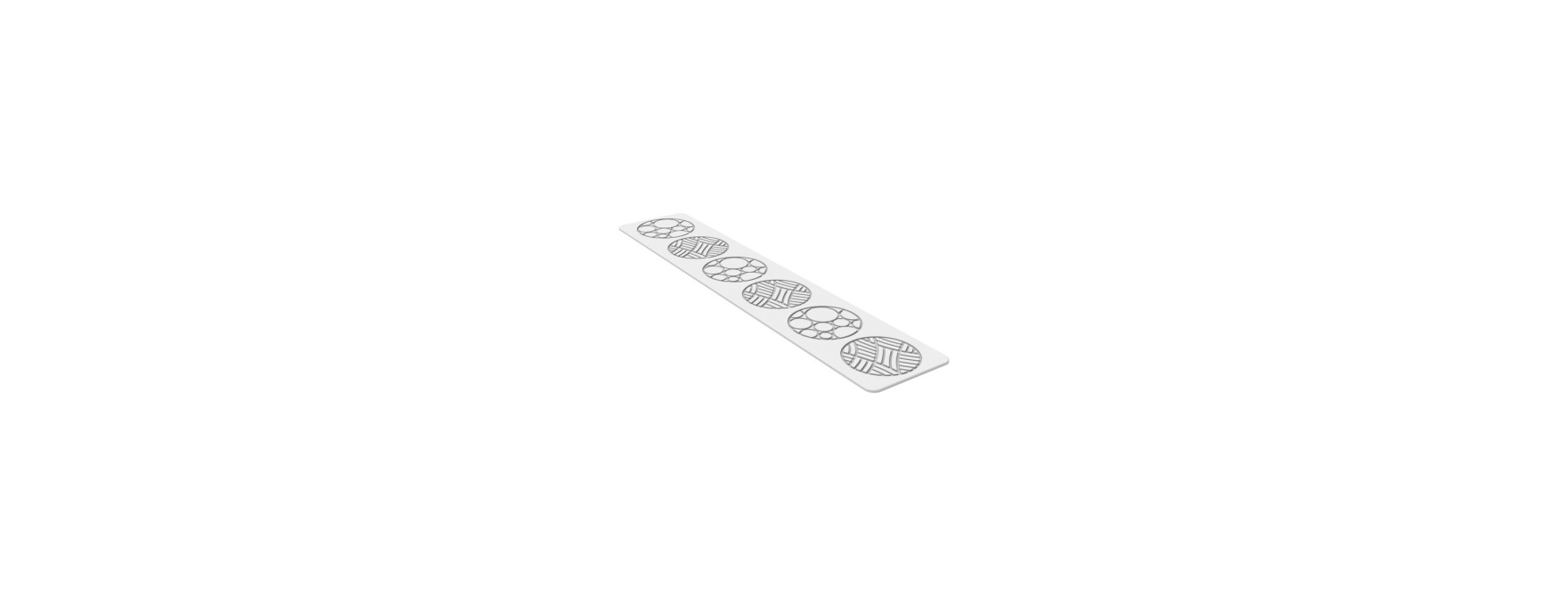 Moule tapis en silicone 3D pour décoration ronde Circles - S