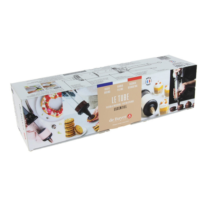 Le tube Essentiel : kit piston à pâtisserie et 2 douilles 0.