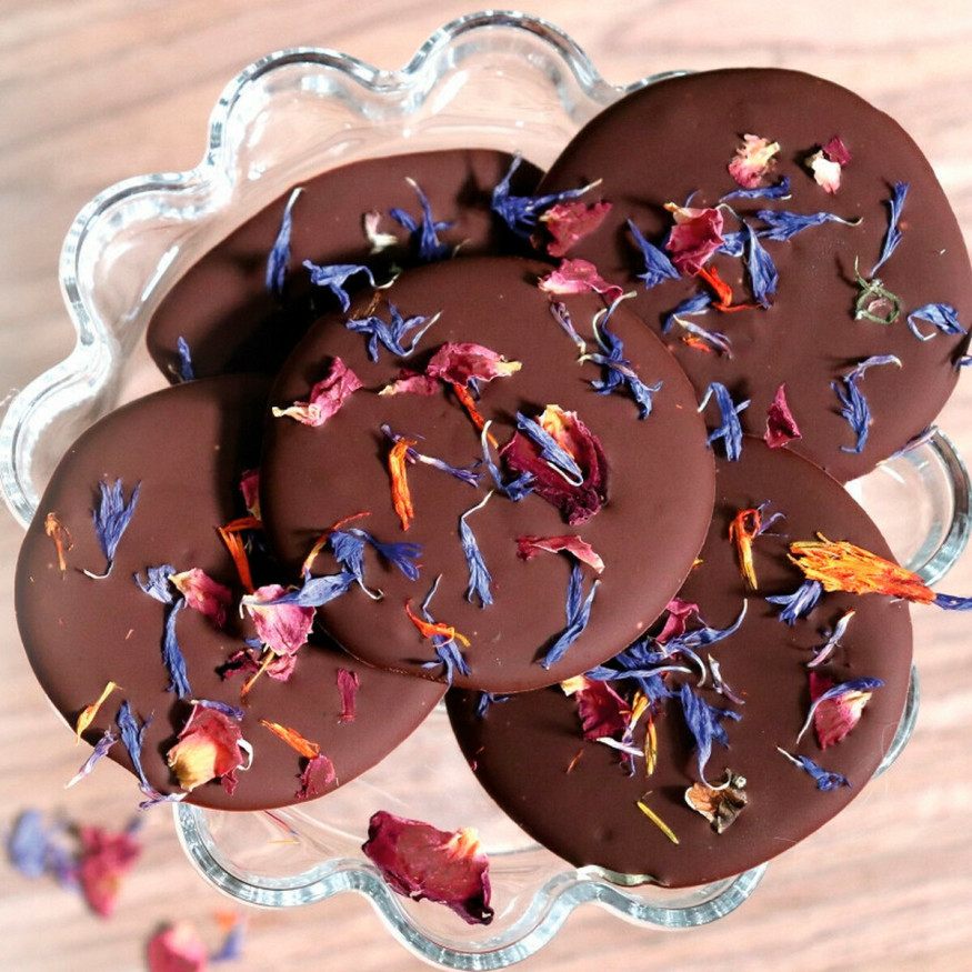 Pot de fleurs séchées comestibles mélange violine pour décor