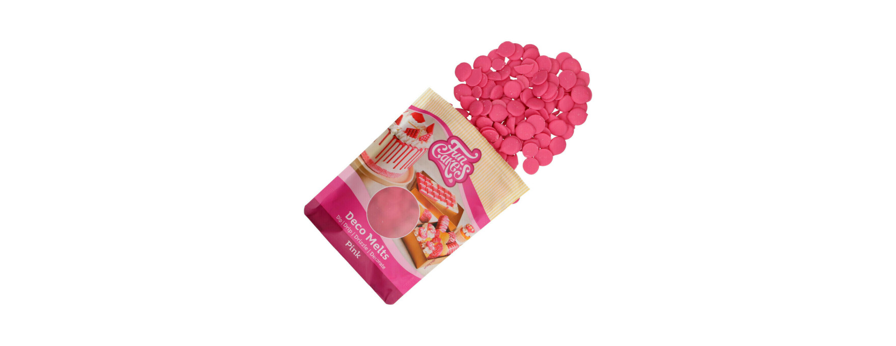 Deco melts rose 250 gr - FunCakes