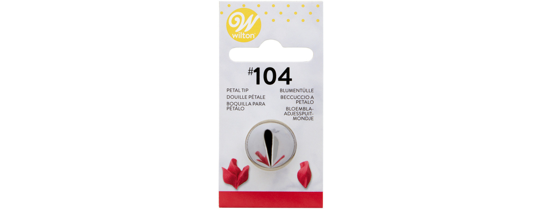 Douille en inox : pétale 15 mm  104 - Wilton