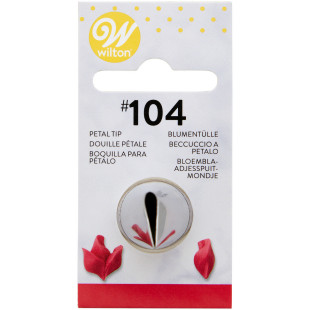 Douille en inox : pétale 15 mm  104 - Wilton