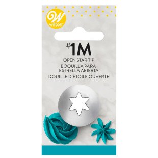 Douille en inox : cannelée étoile 8 mm  1M - Wilton