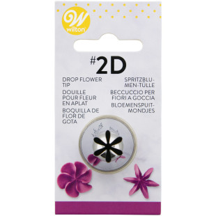 Douille en inox : fleur 12 mm  2D - Wilton