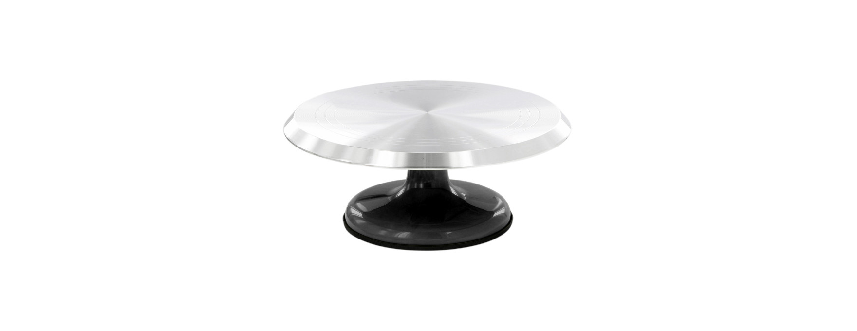 Plateau tournant en aluminium avec pied antidérapant 30 x 12