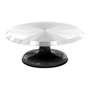 Plateau tournant en aluminium avec pied antidérapant 30 x 12
