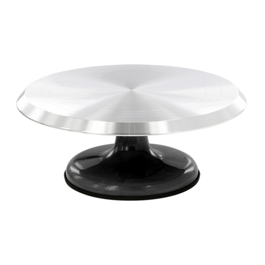 Plateau tournant en aluminium avec pied antidérapant 30 x 12