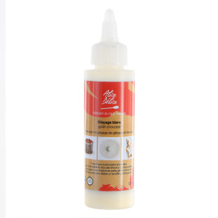 Glaçage drip cake blanc goût chocolat 120 gr : idéal pour le