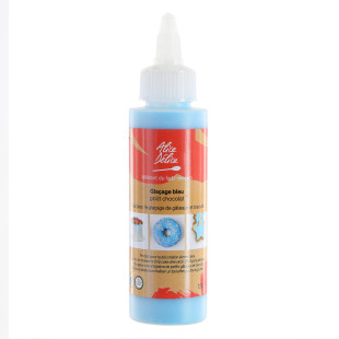 Glaçage drip cake bleu goût chocolat 120 gr : idéal pour le 