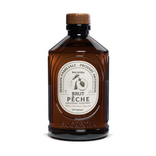 Sirop brut de pêche blanche bio 400 ml - Bacanha