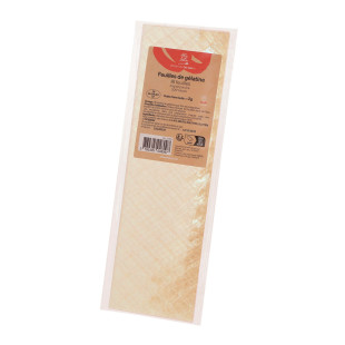 18 feuilles de gélatine Or porcine 200° bloom 36g 