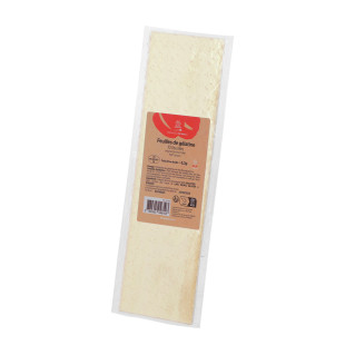 10 feuilles de gélatine bovine halal 150° bloom 33g