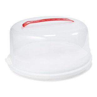 Boîte de transport à gâteaux avec poignée ronde en plastique