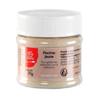 Pectine jaune en poudre : gélifiant spécial pâte de fruits e