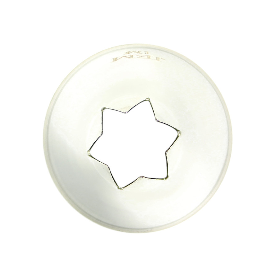 Douille en inox : cannelée étoile 14 mm  1M - PME