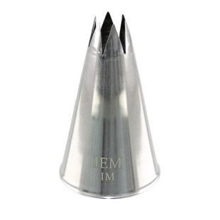 Douille en inox : cannelée étoile 14 mm  1M - PME
