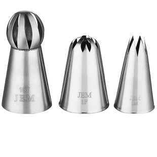 Set de douilles en inox cupcakes collection : fleur rose  1F