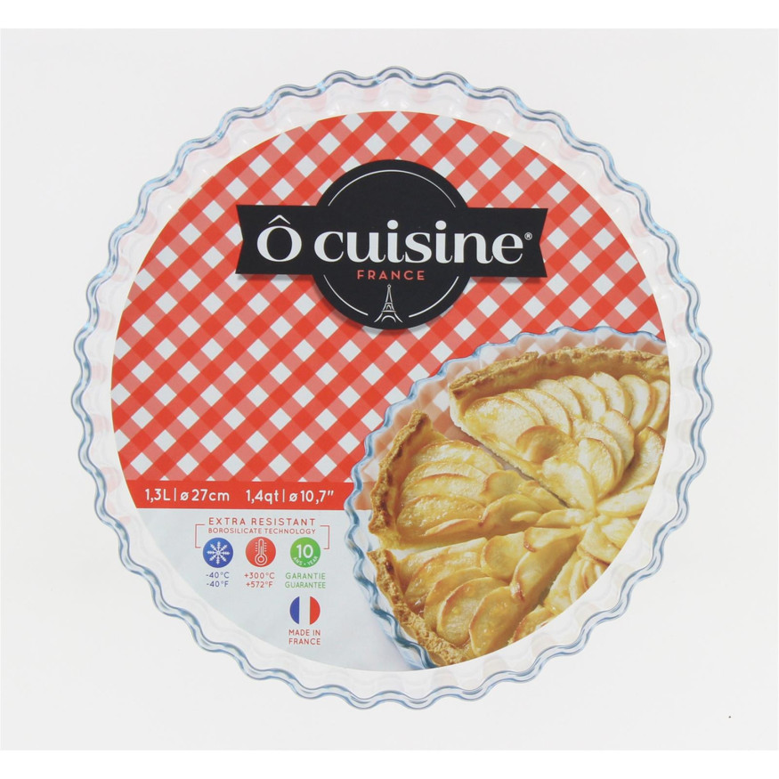Moule à tarte en verre 27 cm - Ô Cuisine