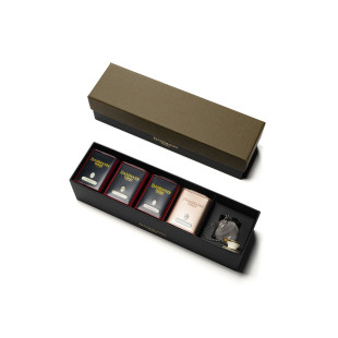 Coffret de thés Jardin Exotique : 4 boîtes de thés verts Coffret de thés Jardin Exotique : 4 boîtes de thés verts