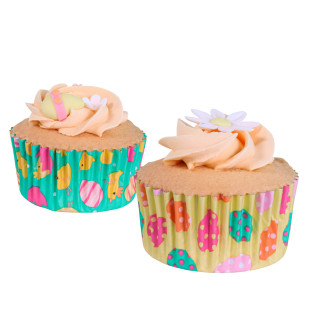 60 caissettes à cupcakes et muffins œufs et poussins de Pâques 60 caissettes à cupcakes et muffins œufs et poussins de Pâques