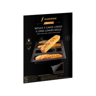 Moule en silicone et tricot de verre 5 cakes longs 41 x 27 x