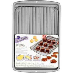 Set pâtisserie glaçage ou cuisson : plaque et grille  35.5 x