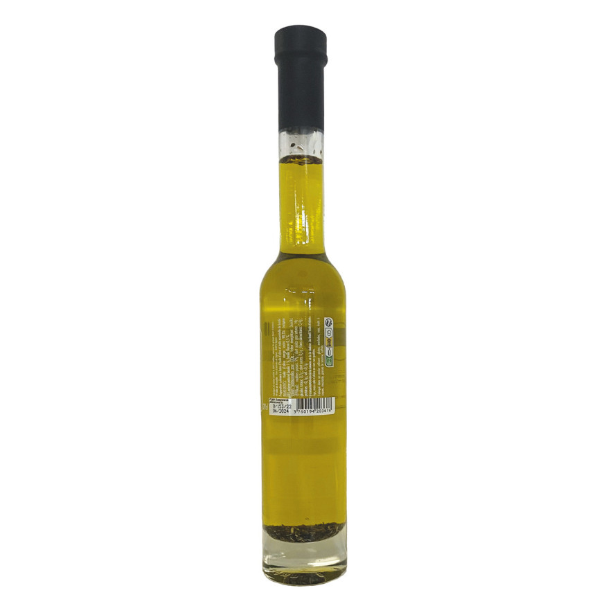 Huile d'olive aromatisée au basilic 20cl - Savor et Sens