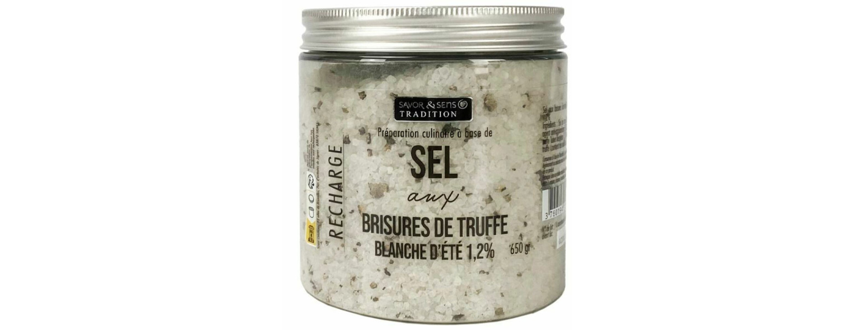 Sel aux brisures de truffe d'été 650g - Savor et Sens
