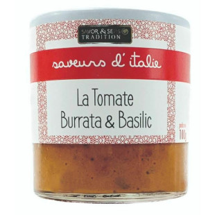 La tomate séchée à la burrata et basilic - Savor et Sens La tomate séchée à la burrata et basilic - Savor et Sens