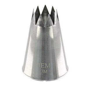 Douille en inox : cannelée étoile 18 mm 3M - PME Douille en inox : cannelée étoile 18 mm 3M - PME