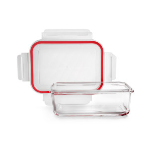 Boite hermetique rectangulaire en verre 1,05L - Ibili Boite hermetique rectangulaire en verre 1,05L - Ibili