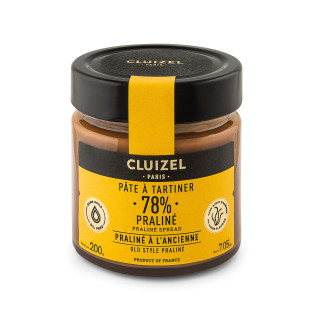 Pâte à tartiner praliné 78% 200 gr - Cluizel Paris