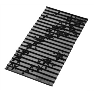Tapis décor en silicone pour bûche de Noël : étoiles 17 x 30 cm Tapis décor en silicone pour bûche de Noël : étoiles 17 x 30 cm