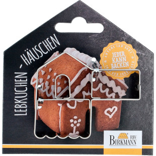 Mini emporte-pièce en inox Noël : maison de pain d´épices 2. Mini emporte-pièce en inox Noël : maison de pain d´épices 2.