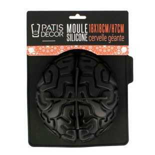 Moule en silicone cervelle d´Halloween 18 x 7 cm - Patisdeco Moule en silicone cervelle d´Halloween 18 x 7 cm - Patisdeco