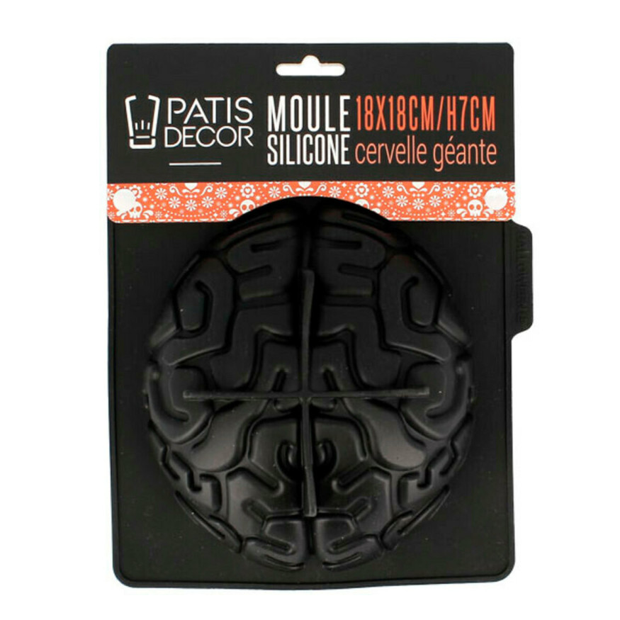 Moule en silicone cervelle d´Halloween 18 x 7 cm - Patisdeco