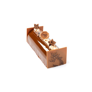 Set embouts bûche de Noël et décors alimentaires : Renne de Noël Set embouts bûche de Noël et décors alimentaires : Renne de Noël