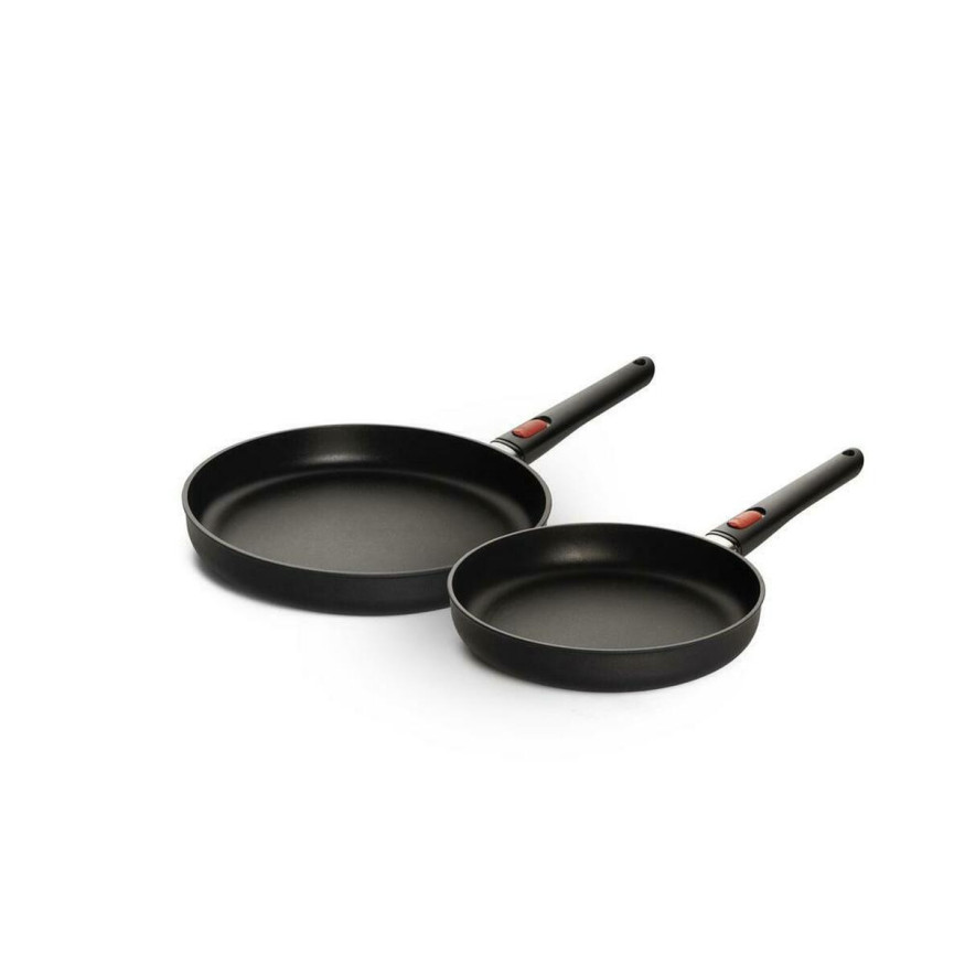 Set 2 Poêles amovibles induction Ecolite sans PFAS 24/28 cm 