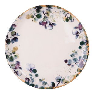 Assiette plate 27.5cm en faïence décorée Garden - Table pass