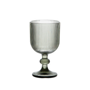 Boîte de 6 verres à pied 250ml Dolce gris - Table passion