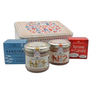 Coffret Vive la France 4 terrines (2*65g + 2x90g) - ducs de Gascogne