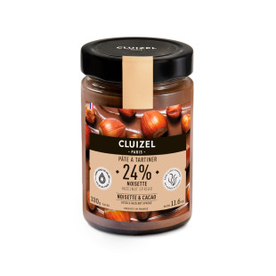 Pâte à tartiner à la noisettes 24% 330 gr - Cluizel Paris